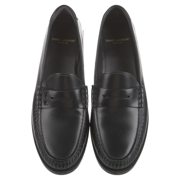 Saint LaurentNWOB Le Loafer Leather Loafers in Black - Size IT 39